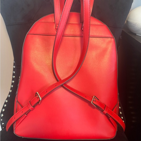 Michael Kors Red Minimalist Backpack - Picture 5 of 8